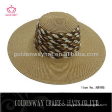 Paper braid sun beach hat